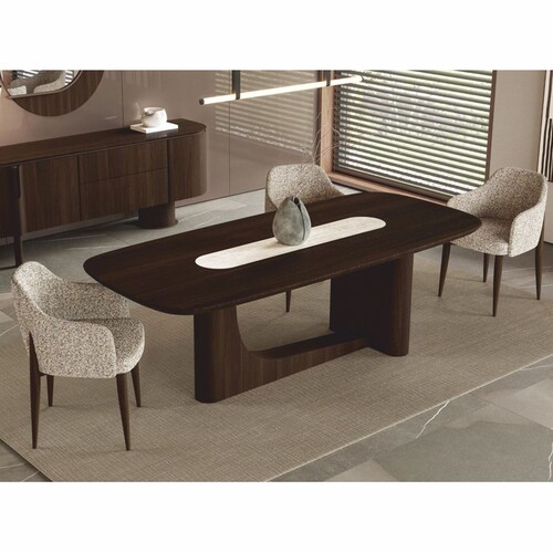 Casa Padrino Luxus Esszimmer Set - 1 Esstisch und 6 Esszimmer St�hle - Luxus M�bel