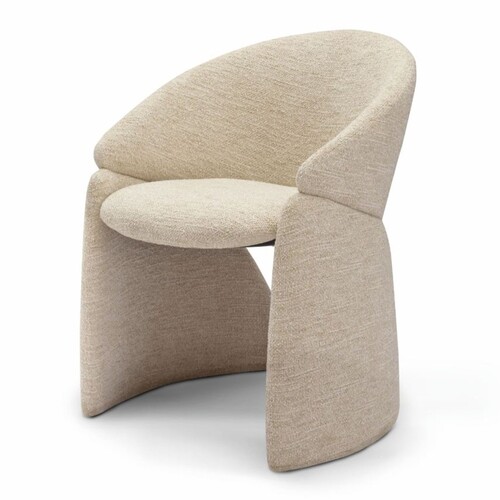 Casa Padrino Luxus Esszimmer Stuhl mit Armlehnen Creme H. 80 cm - Restaurant M�bel - Hotel M�bel - Esszimmer M�bel