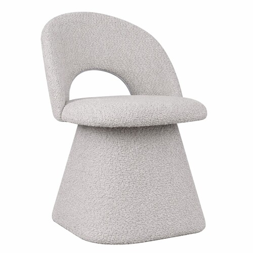 Casa Padrino Luxus Esszimmer Stuhl mit gebogener R�ckenlehne Hellgrau H. 79 cm - Esszimmer M�bel