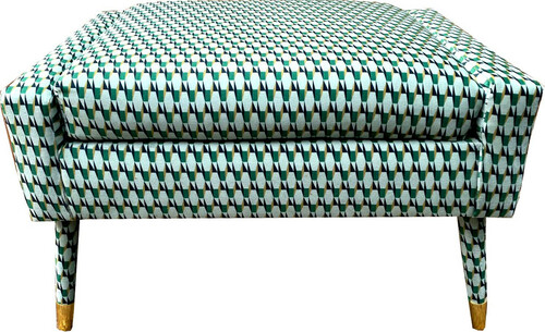 Casa Padrino Luxus Fu�hocker Gr�n / Gold 76 x 62 x H. 46 cm - Wohnzimmer Hocker im Neoklassichen Stil - Designer Wohnzimmerm�bel F�nfziger Sechziger Jahre