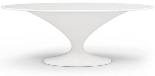 Casa Padrino Luxus Garten Esstisch Matt Wei� 200 x 120 x H. 75 cm