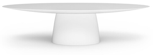 Casa Padrino Luxus Garten Esstisch Matt Wei� 300 x 130 x H. 75 cm