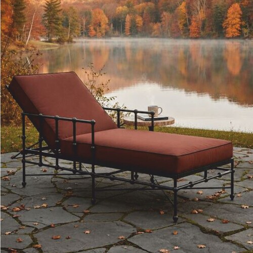 Casa Padrino Luxus Gartenliege mit Armlehnen Schwarz / Braun 190 cm - Luxus Sonnenliege - Hotel & Garten M�bel VPP