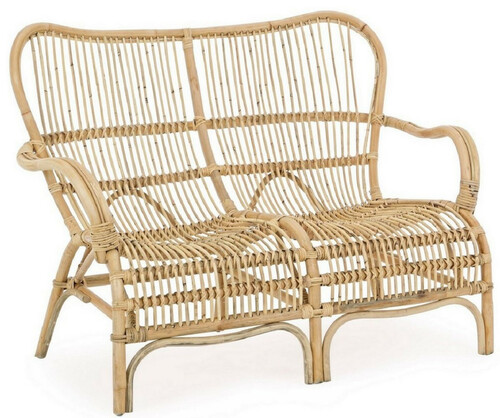 Casa Padrino Luxus Gartensofa Naturfarben 119 x 83 x H. 87 cm - Wetterbest�ndiges Garten & Terrassen Sofa - Garten & Terrassen M�bel - Luxus Kollektion