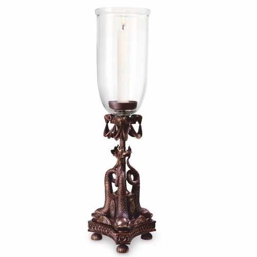 Casa Padrino Luxus Barock Kerzenleuchter Bronze H. 68 cm - Barock Deko Accessoires