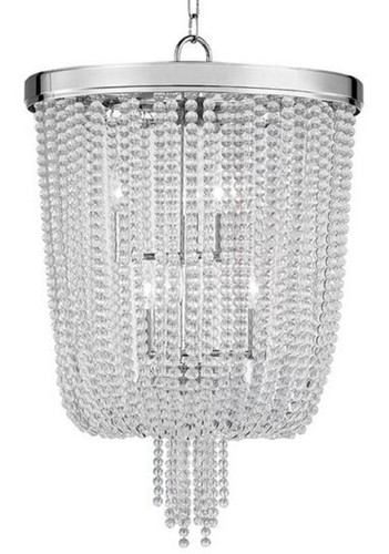 Casa Padrino Luxus H�ngeleuchte Silber  46,4 x H. 70,5 cm - Runde Pendelleuchte mit Kristallglas