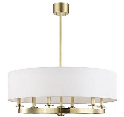 Casa Padrino Luxus H�ngeleuchte Antik Messingfarben / Wei�  78 x H. 30,5 cm - Luxus Kollektion