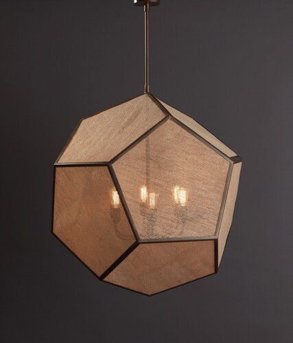 Casa Padrino Luxus H�ngeleuchte Laterne Messing Br�niert  75 cm - Handgefertigte Laterne aus Edelstahl - Luxus Kollektion - Edel & Prunkvoll