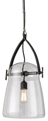 Casa Padrino Luxus Hngeleuchte Schwarz  30,5 x H. 61 cm - Pendelleuchte mit rundem Glas Lampenschirm