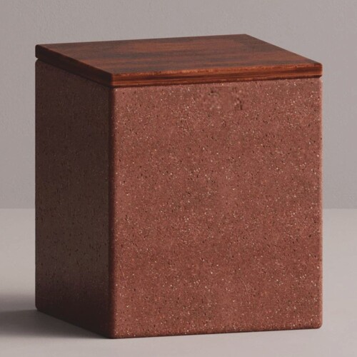 Casa Padrino Luxus Hocker Braun / Dunkelbraun 40 x 40 x H. 47 cm - Beton M�bel