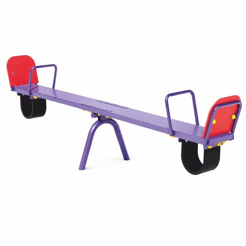 Casa Padrino Kinderwippe Lila / Rot 262 cm - Garten Wippe - Spielplatz Wippe - Kinder Spielger�t - Spielplatz Equipment