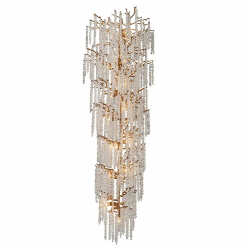 Casa Padrino Luxus Kronleuchter Gold  60 x H. 200 cm - Wohnzimmer Kronleuchter
