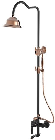 Casa Padrino Luxus Jugendstil Badewannenarmatur mit �berkopfbrause und Handbrause - Verschiedene Farben - Nostalgisches Duscharmaturen Set - Retro Badezimmer Zubeh�r