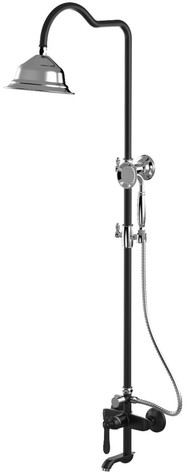 Casa Padrino Luxus Jugendstil Badewannenarmatur mit �berkopfbrause und Handbrause - Verschiedene Farben - Nostalgisches Duscharmaturen Set - Retro Badezimmer Zubeh�r 