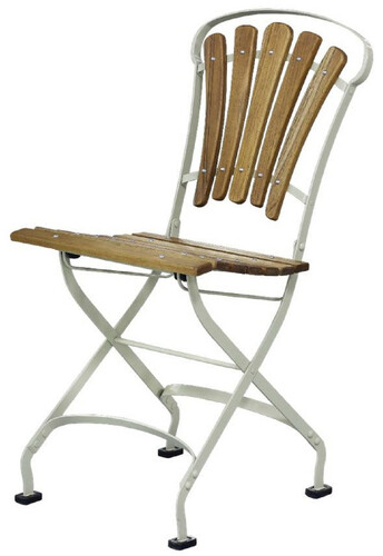 Casa Padrino Luxus Jugendstil Klappstuhl Braun / Cremefarben 42 x 50 x H. 88 cm - Garten & Terrassen Stuhl - Jugendstil Garten & Terrassen M�bel