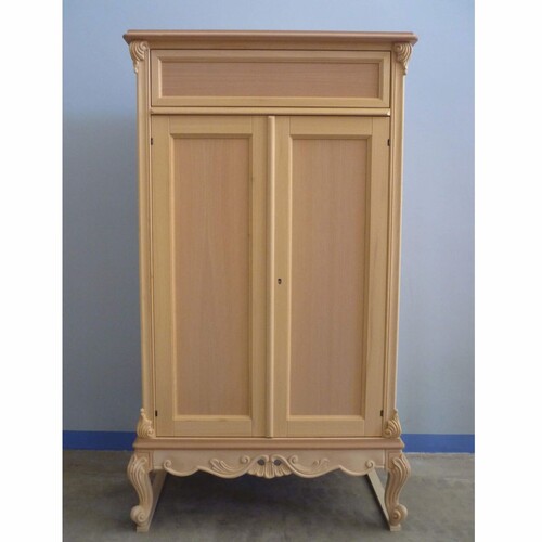 Casa Padrino Luxus Barock Schuhschrank Naturfarben H. 148 cm - Made in Italy