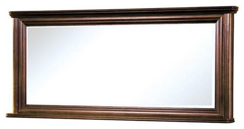 Casa Padrino Luxus Jugendstil Spiegel Dunkelbraun 157 x 12 x H. 71,2 cm - Rechteckiger Massivholz Wandspiegel - Schlafzimmer Spiegel - Barock & Jugendstil Schlafzimmer M�bel