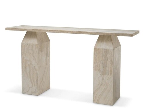 Casa Padrino Luxus Travertin Konsole Beige 150 cm - Luxus M�bel
