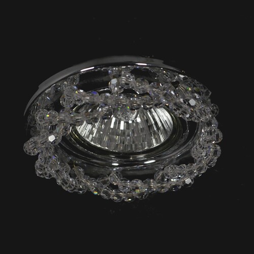 Casa Padrino Luxus Kristall Deckenleuchte Silber  10 x H. 2 cm - Prunkvolle Messing Deckenleuchte mit b�hmischem Kristallglas - Barock M�bel - Edel & Prunkvoll