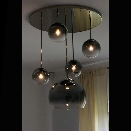 Casa Padrino Luxus Kristall Kronleuchter Silber  60 x H. 70 cm - Prunkvolle Messing Kronleuchter mit b�hmischem Kristallglas - Barock M�bel - Edel & Prunkvoll