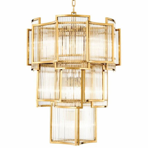 Casa Padrino Luxus Kronleuchter Gold  58 x H. 84 cm - Hotel & Restaurant Kronleuchter