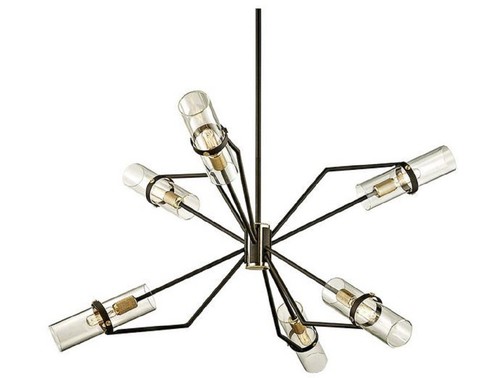 Casa Padrino Luxus Kronleuchter Bronze / Messing  91,4 x H. 55,3 cm - Designer Wohnzimmer Kronleuchter - Luxus Qualit�t