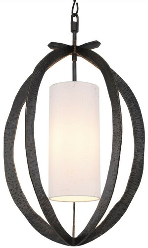 Casa Padrino Luxus Kronleuchter Bronzefarben  44 x H. 72 cm - Metall Kronleuchter mit elegantem Baumwoll Lampenschirm - Wohnzimmer Kronleuchter