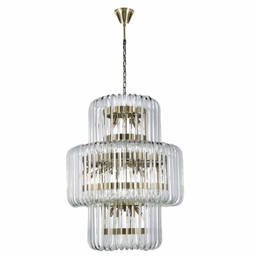 Casa Padrino Luxus Kronleuchter Gold  80 x H. 107 cm - Hotel & Restaurant Kronleuchter