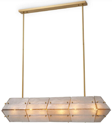 Casa Padrino Luxus Kronleuchter Antik Messing / Grau 130 cm