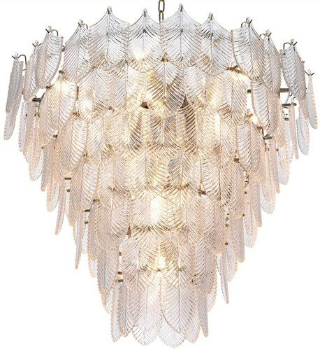 Casa Padrino Luxus Kronleuchter Silber  82 x H. 69 cm - Edler Hotel & Restaurant Kronleuchter - Luxus Qualit�t