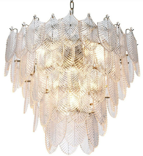 Casa Padrino Luxus Kronleuchter Silber  62 x H. 53 cm - Edler Hotel & Restaurant Kronleuchter - Luxus Qualitt