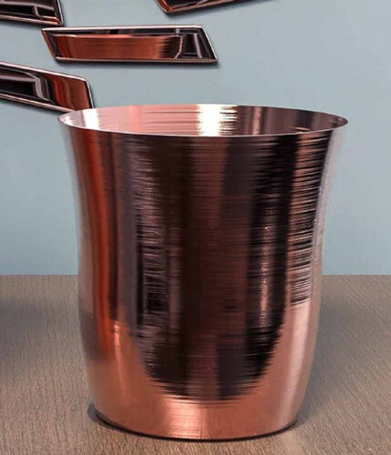 Casa Padrino Luxus Kupfer Champagnerk�hler  18 x H. 19 cm - Runder Weink�hler - Sektk�hler - Gastronomie Accessoires - Restaurant Accessoires - Hotel Accessoires - Luxus Qualit�t