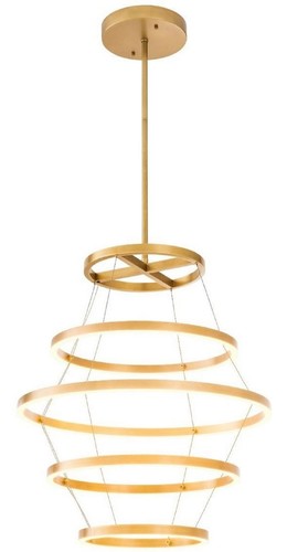 Casa Padrino Luxus LED Kronleuchter Antik Messingfarben  80 x H. 80 cm - Moderner runder Kronleuchter - Luxus Kollektion