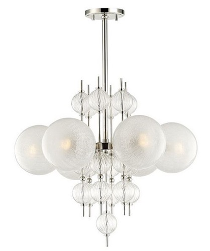 Casa Padrino Luxus Kronleuchter Silber  69,2 x H. 63,5 cm - Luxus Qualit�t