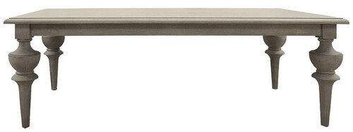 Casa Padrino Luxus Landhausstil Esstisch Grau 200 cm - Massiv