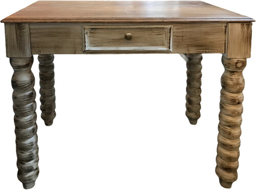 Casa Padrino Landhausstil Sekret�r Antik Beige 91 x 56 x H. 76 cm - Massivholz Schreibtisch mit Schublade - B�rom�bel im Landhausstil