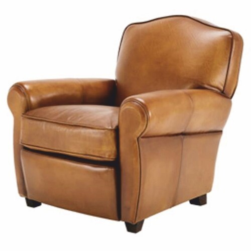 Casa Padrino Luxus Leder Sessel Braun / Schwarz - Luxus Echtleder M�bel