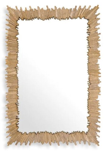 Casa Padrino Luxus Aluminium Spiegel Gold H. 140 cm