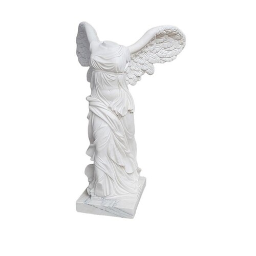 Casa Padrino Luxus Marmor Skulptur Siegesg�ttin von Samothrake Wei� H. 155 cm - Handgefertigte Marmorfigur - Gro�e Deko Skulptur