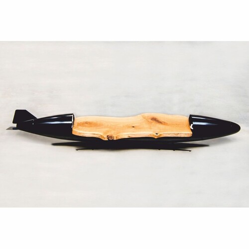 Casa Padrino Luxus Couchtisch in Torpedo Form 560 cm - Original Zusatztank Tornado Fighter deutsche Luftwaffe