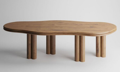 Casa Padrino Luxus Massivholz Esstisch Naturfarben 210 x 98 x H. 76 cm - Eichenholz Esszimmertisch - Esszimmer M�bel - Luxus M�bel