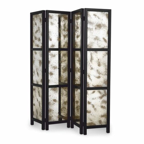 Casa Padrino Luxus Raumteiler Schwarz 200 x H. 225 cm - Luxus M�bel