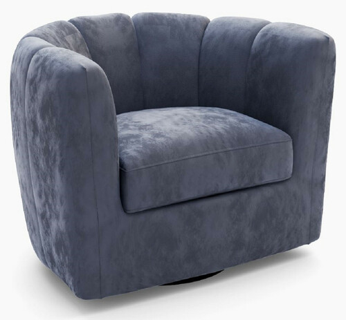 Casa Padrino Luxus Samt Drehsessel Grau 73 x 66 x H. 74 cm - Moderner Wohnzimmer Sessel - Luxus Wohnzimmer M�bel