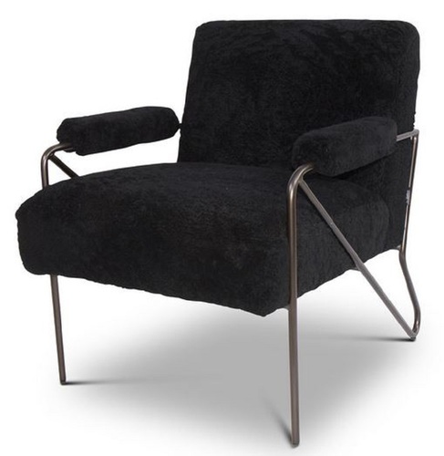 Casa Padrino Designer Sessel Schwarz 69 x 78 x H. 78 cm - Wohnzimmer Sessel - Wohnzimmer M�bel - Luxus Qualit�t