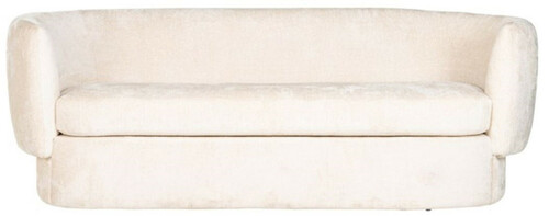 Casa Padrino Luxus Sofa Wei� 210 x 85 x H. 73 cm - Wohnzimmer Sofa - Wohnzimmer M�bel - Luxus M�bel - Wohnzimmer Einrichtung - Luxus Einrichtung - Luxus Qualit�t