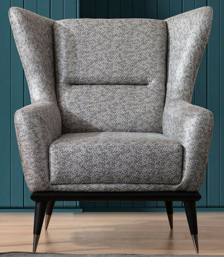 Casa Padrino Luxus Sessel Grau / Schwarz 92 x 90 x H. 91 cm - Wohnzimmer Sessel - Hotel Sessel - Wohnzimmer M�bel - Hotel M�bel - Luxus M�bel - Luxus Wohnzimmer Einrichtung