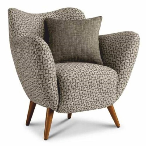 Casa Padrino Luxus Wohnzimmer & Hotel Sessel Grau / Braun - Made in Italy