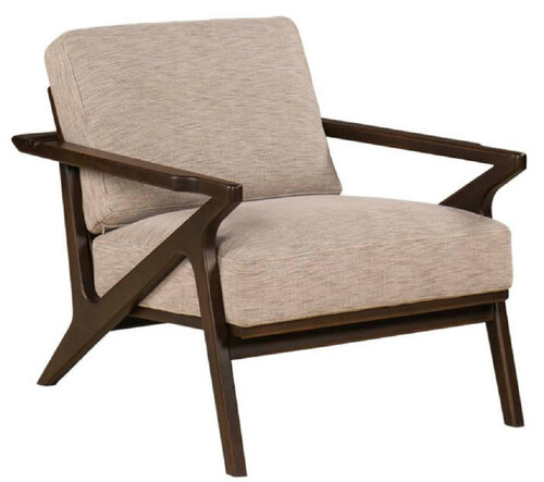 Casa Padrino Luxus Sessel Beige / Dunkelbraun 80 x 70 x H. 100 cm - Wohnzimmer Sessel - Hotel Sessel - Wohnzimmer M�bel - Hotel M�bel - Luxus M�bel - Luxus Wohnzimmer Einrichtung