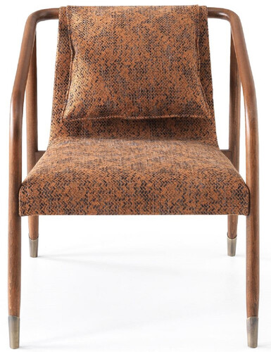 Casa Padrino Luxus Sessel Braun 63 x 83 x H. 77 cm - Wohnzimmer Sessel - Hotel Sessel - Wohnzimmer M�bel - Hotel M�bel - Luxus M�bel - Luxus Einrichtung