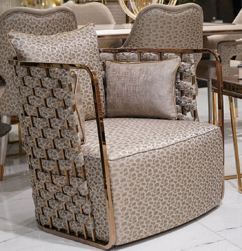 Casa Padrino Luxus Sessel Grau / Gold - Wohnzimmer Sessel - Hotel Sessel - Wohnzimmer M�bel - Hotel M�bel - Luxus M�bel